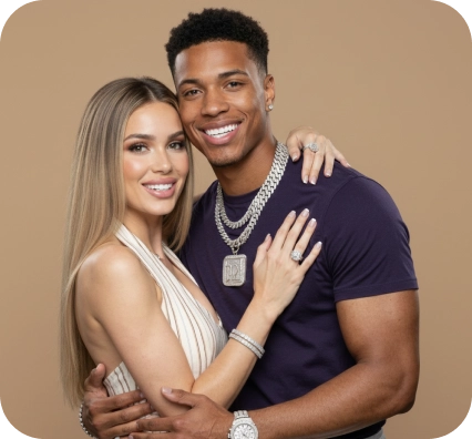 smiling couple